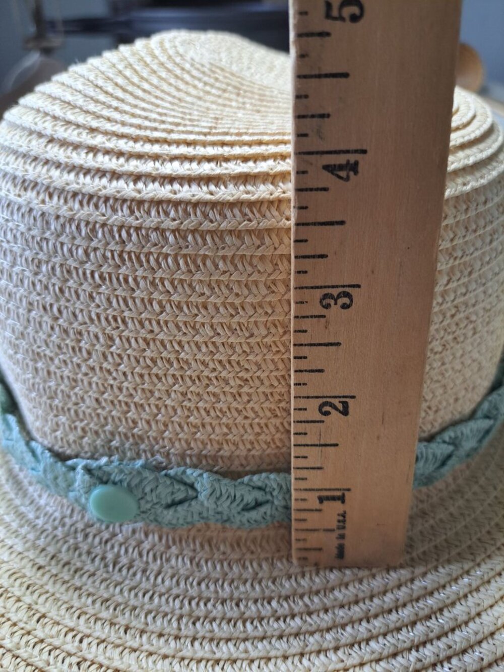 New Culturefly Wide Brim Sun Derby Hat Two-Tone Straw Hat Braided Accent Band - Picture 10 of 12